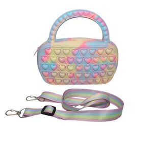 Tie Dye Popper Fidget Purse for Girls and Women, Sensory Kids Toys New